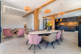 Stylish open plan kitchen / dining area